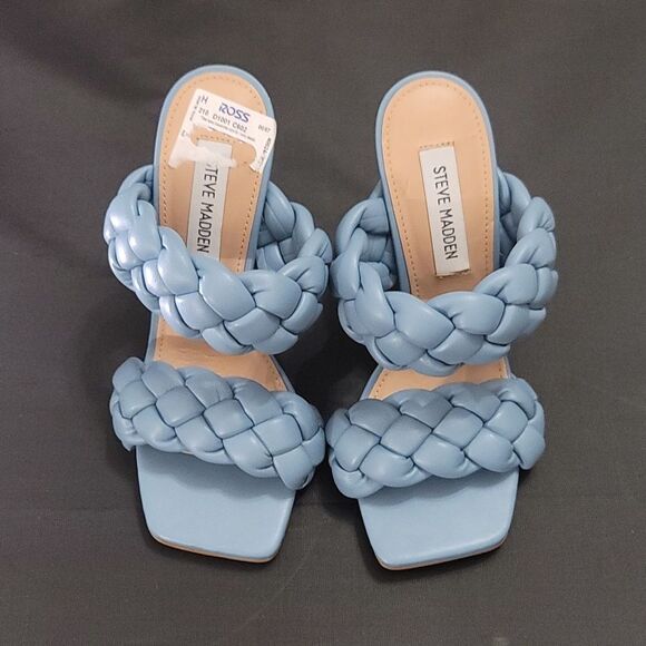 BRAND NEW STEVE MADDEN WOMEN"S CHUNKY BRAIDED STRAP DETAILS KENLEY HEELE… - Picture 13 of 14